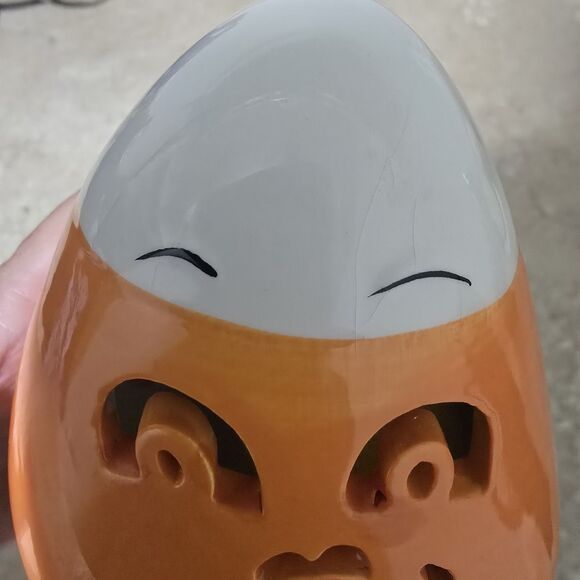 Mr. Halloween Ceramic Candy Corn With Faces Mr. Christmas Light Up Candy Corn - Picture 10 of 15